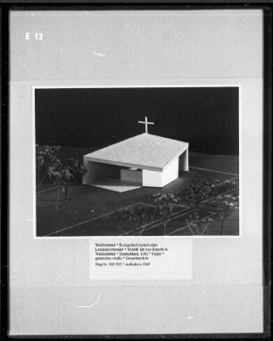 Modell für eine Kapelle in Wolfenbüttel