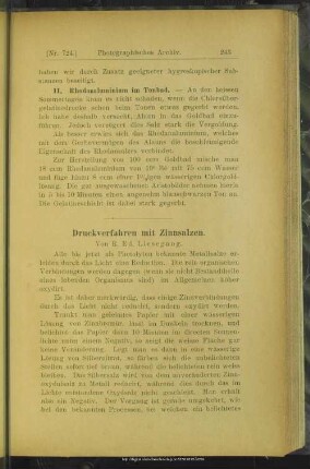 Druckverfahren mit Zinnsalzen