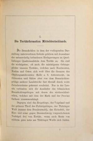 Der Braunkohlenbergbau im Oberbergamts-Bezirk Halle und in den angrenzenden Staaten : nebst einer Uebersichtskarte von den Braunkohlen-Ablagerungen im Oberbergamts-Bezirk Halle a. S.