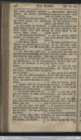 Der 72. [73.] Psalm