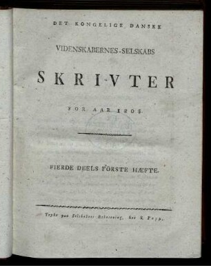 Fierde Deels Förste Hæfte