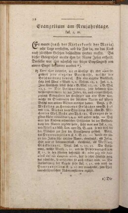 Evangelium am Neujahrstage. Luk. 2, 21