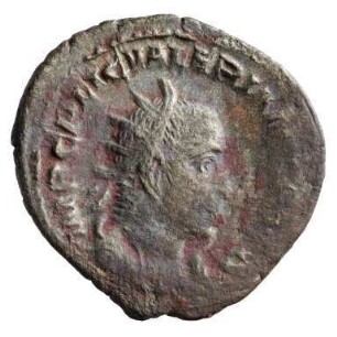 Münze, Antoninian, 253 n. Chr.