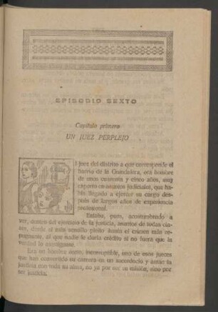 Capítulo primero - Un juez perplejo