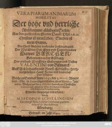Vera Piarum Animarum Nobilitas