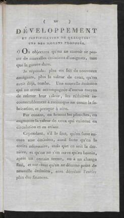 Développement Et Justification De Quelquesuns Des Moyens Proposés