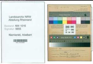 Entnazifizierung Adalbert Niemierski , geb. 21.05.1905 (Studienrat)