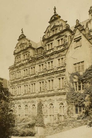 Heidelberg. Heidellberger Schloss. Friedrichsbau (1601/1607; J. Schoch; um 1900 Restaurierung). Teilansicht