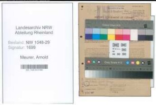 Entnazifizierung Arnold Meurer , geb. 26.10.1894 (Beamter)