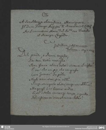 [Faszikel 21: Ode auf den Tod von Leopold von Braunschweig-Wolfenbüttel]