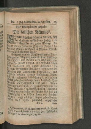 Die neunzehende Ursache. Die falschen Müntzer.