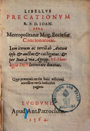 Libellus precationum