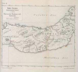 Karte III. Nord-Celebes Mongondow-Gebiet