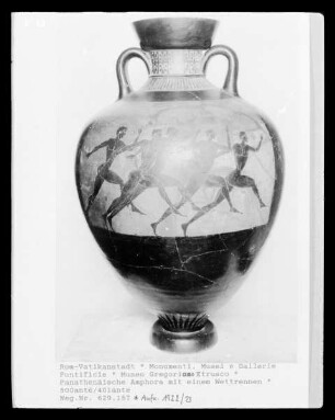 Panathenäische Amphora mit einem Wettrennen