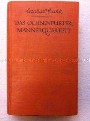 Roman von Leonhard Frank über Würzburg in der Weltwirtschaftskrise