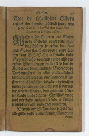 [Gebede der Ehelüde. - Dancksegginge vor mennigerley Woldadt]