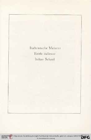 Italienische Meister