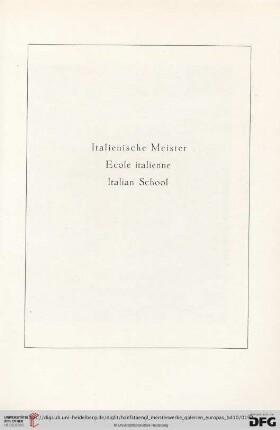 Italienische Meister