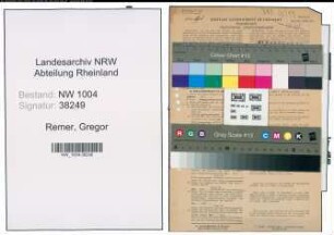 Entnazifizierung Gregor Remer , geb. 03.08.1893 (Lehrer)