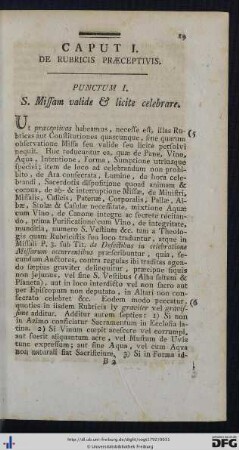 Caput I. De Rubricis Praeceptivis.
