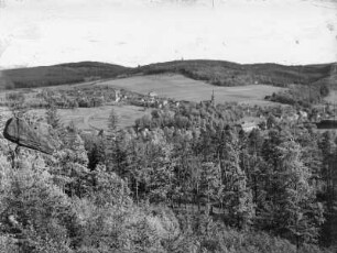 Berggießhübel. Blick auf den Ort