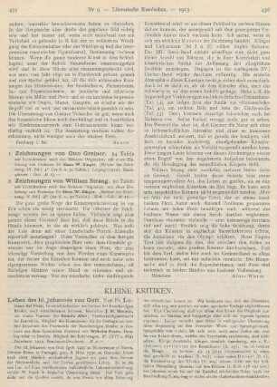 435-438 Kleine Kritiken