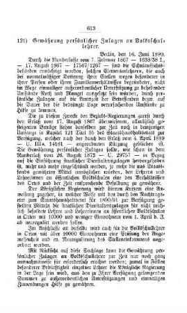 Gewährung persönlicher Zulagen an Volksschullehrer : [E. Oeffentliches Volksschulwesen]