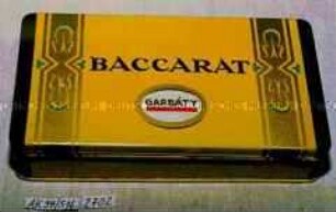Blechdose für 50 Stück Zigaretten "GARBATY BACCARAT"