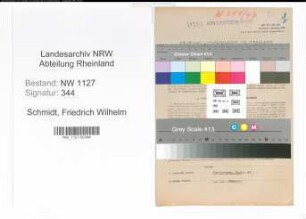 Entnazifizierung Friedrich Wilhelm Schmidt , geb. 28.12.1896 (Gastwirt)