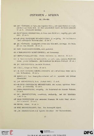 F. Ostasien / Afrika (Nr. 425-506)