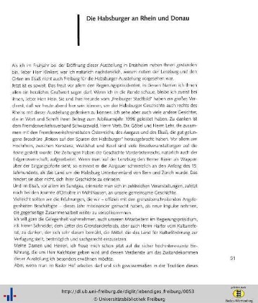 Die Habsburger an Rhein und Donau