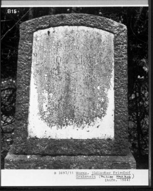 Grabstein von Philipp Markus
