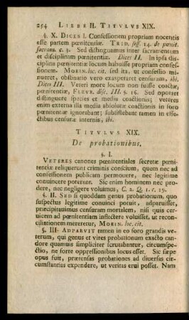 Titulus XIX. De probationibus.
