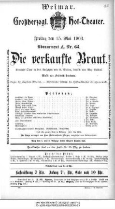 Die verkaufte Braut
