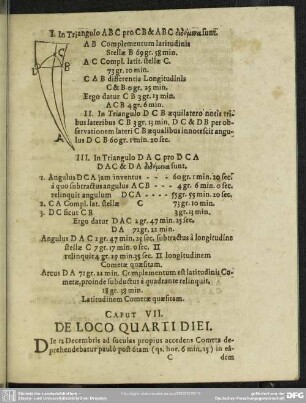 Caput VII. De Loco Quarti Diei