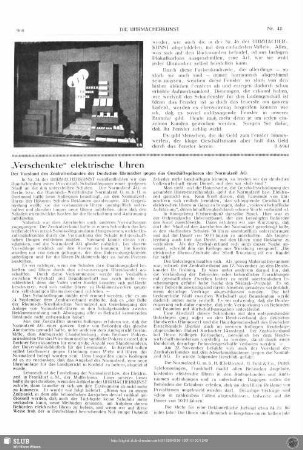 "Verschenkte" elektrische Uhren