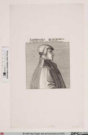 Bildnis Ambrosius Blarer (Blaurer) (von Giersberg)