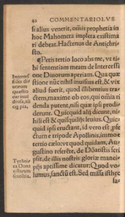 Commentariolus De Intercessione Divorum