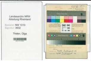 Entnazifizierung Olga Thelen , geb. 29.01.1896 (Arbeiterin)
