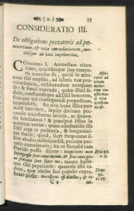 Consideratio III. De obligatione peccatoris ad poenitentiam, ...