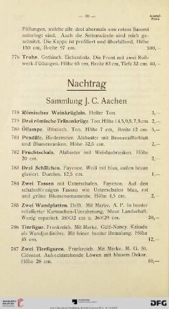 Nachtrag (Nr. 778-812)