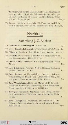 Nachtrag (Nr. 778-812)