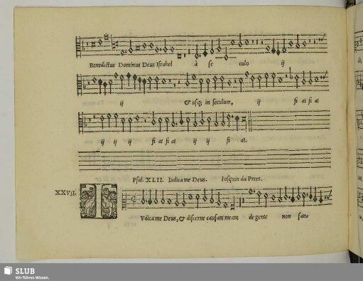 XXVII. Josquin des Prez: Judica me Deus
