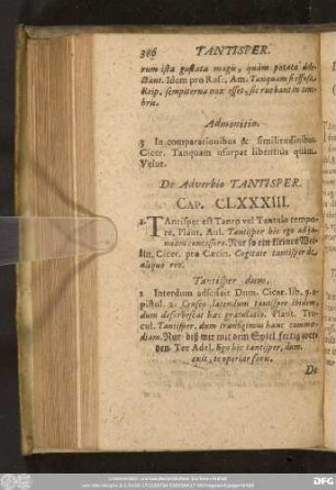 De Adverbio Tantisper. Cap. CLXXXIII.