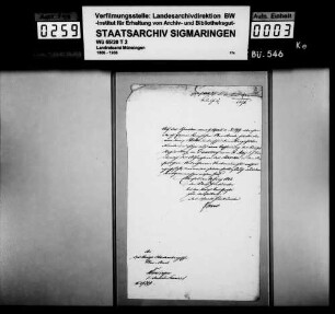 Dottingen: Auswanderung des Johann Georg Roeker nach Dönberg Kreis Elberfeld