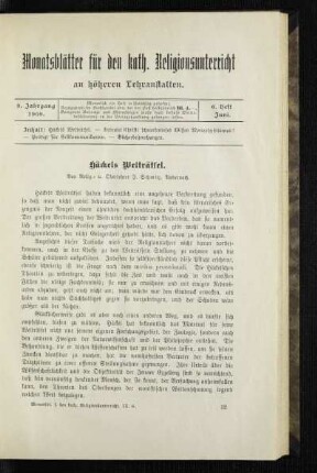 Häckels Welträtsel