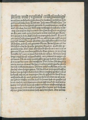 Allen und yeglichen christglaubigen menschen ...