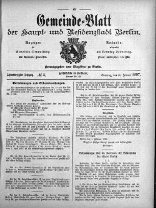 1897,5: No. 5, 31. Januar 1897