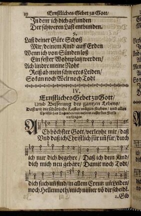 IV. Ernstliches Gebet zu Gott.