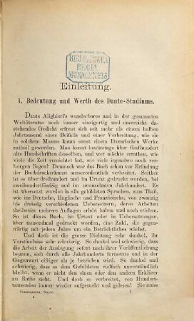 Dante-Handbuch : Einführung in das Studium des Lebens und der Schriften Dante Alighieri's